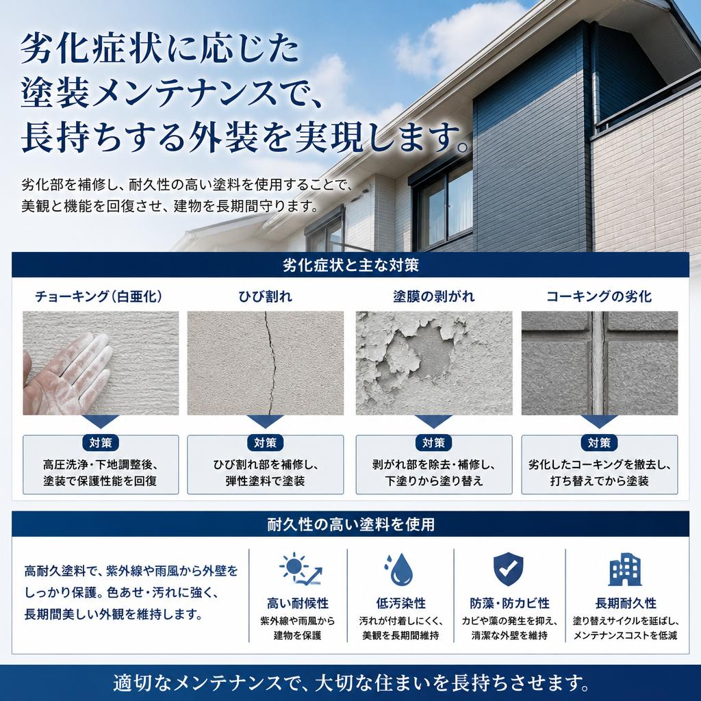 適切な塗装メンテナンス