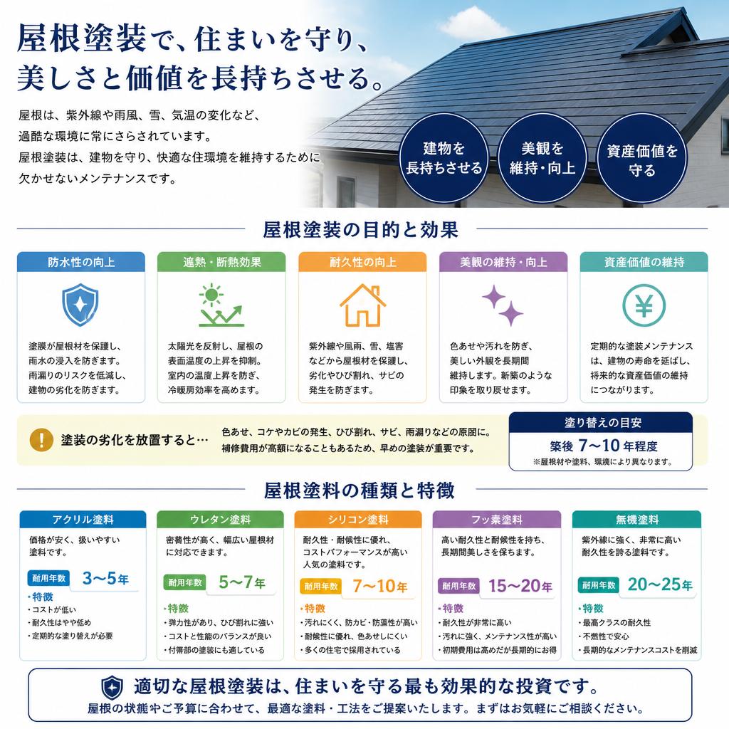 2. 屋根塗装の基本知識