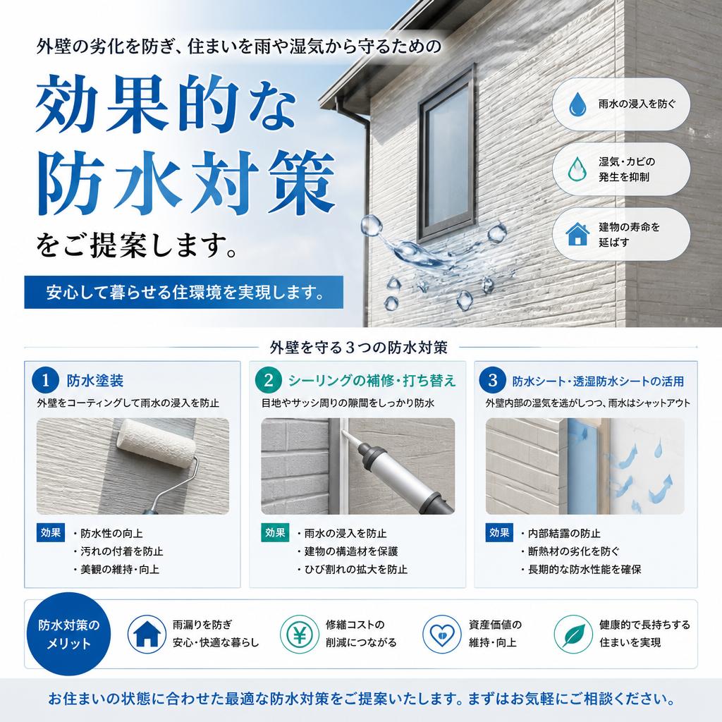 信頼の防水対策