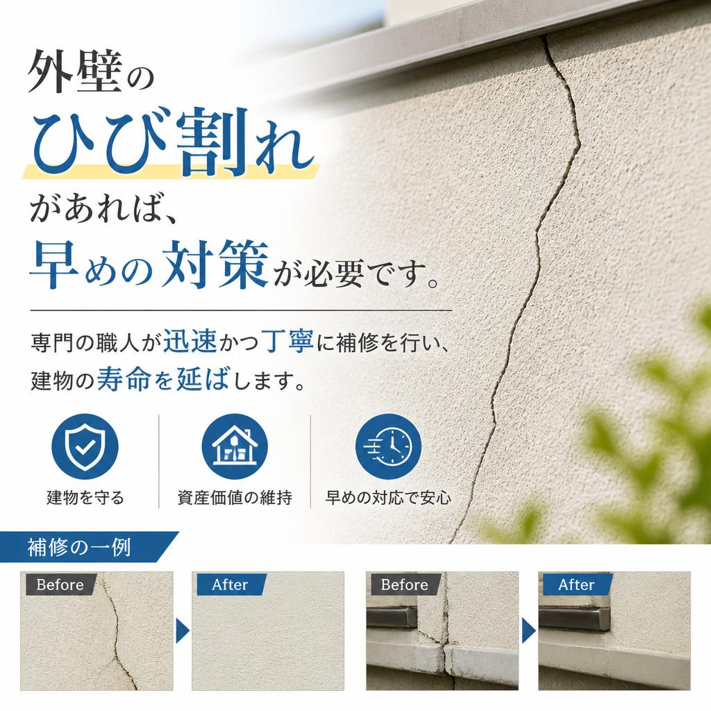 ひび割れ補修の専門家